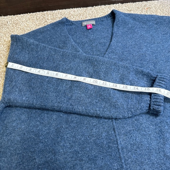 Vince Camuto Deep Blue V-Neck Sweater - Picture 9 of 9